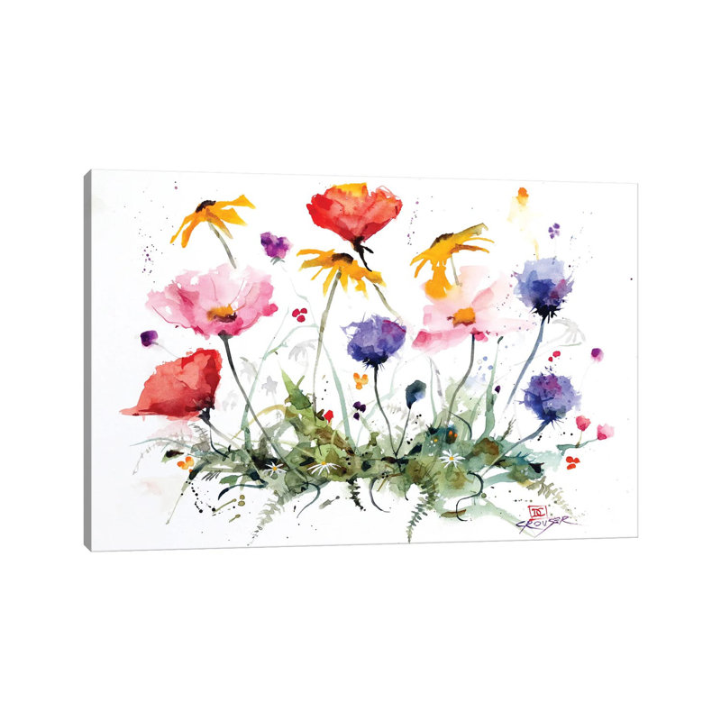 Wildflowers - Wrapped Canvas Print, 66.04 cm H x 45.72 cm W x 3.175 cm D