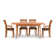 Sarah 4 - Person Solid Wood Top Four Leg Dining Set