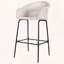 Ensemble de 2 tabourets d'extérieur en métal avec osier gris clair Ladd-609561227