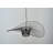 Transitional 1 Light Black Hat Pendant