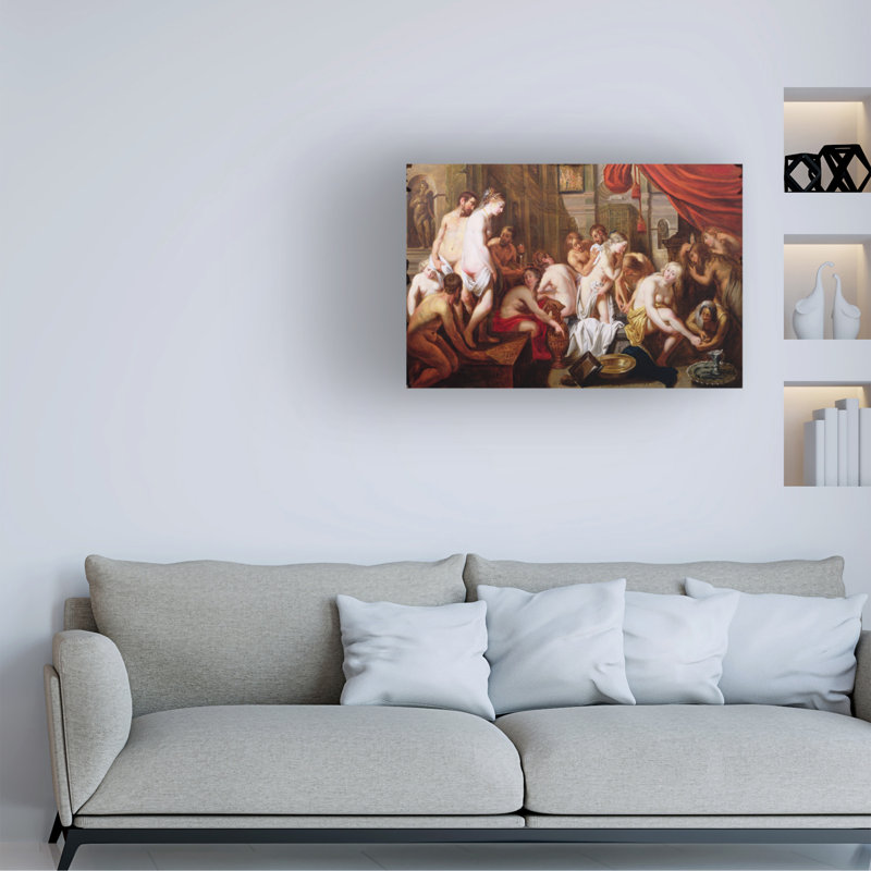 Art sur toile Artus Wolffordt A Seraglio, Or The Bath, H 30 po x l 47 po