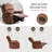 36.22" Faux Leather Manual Swivel Rocker Recliner-281734402