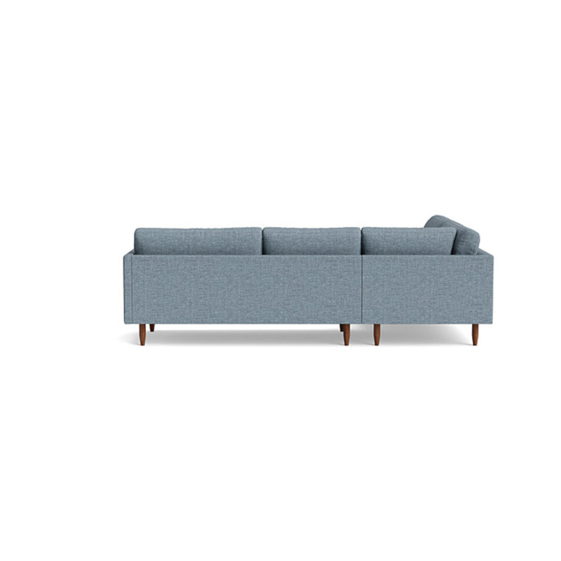 Skinny Fat Sectional, Performance Velvet - Ivy, Left Hand Facing