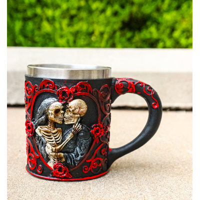 Tasse à café en résine rouge rouge