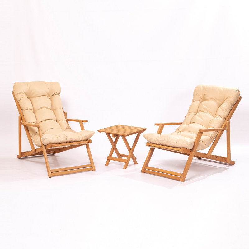 Maya Square 2 - Person Bistro Set with Cushions