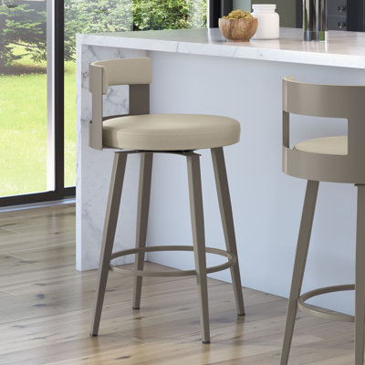 Corda Swivel Upholstered Counter & Bar Stool