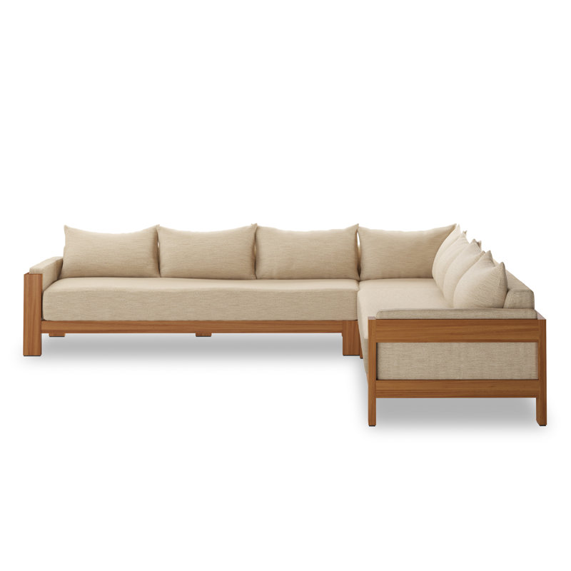 Greycin 128" Wide Patio Sectional