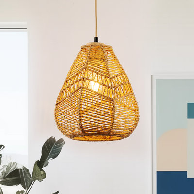 Ariauna 1 - Light Brown Unique/Statement Pendant