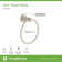 Dia 3 Piece Bath Hardware Set with Toilet Paper Holder, 18 in. Towel Bar, and Towel Ring