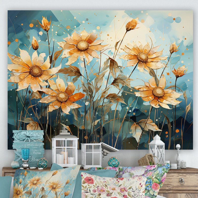 Rêves de tournesols surréels surréels, Toile tendue, H 12 po x l 20 po x P 1 po