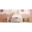 Lit princesse rembourré en forme de lapin, lit plateforme avec tête de lit et pied de lit-1620063153