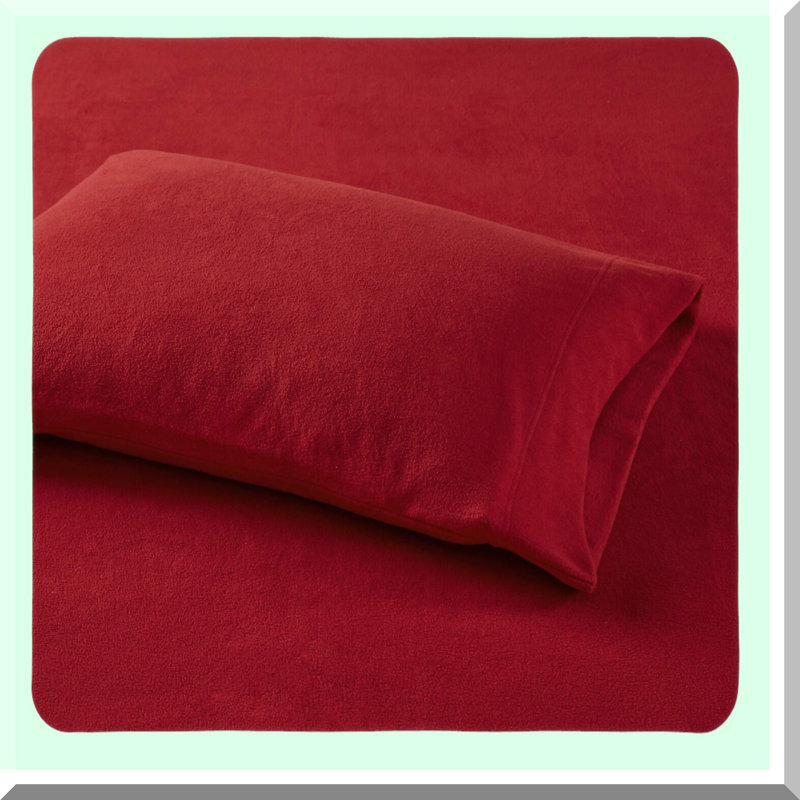 CozyWarm Micro Fleece Sheet Set - 4 Piece Bedding Bundle with Deep Pocket, Soft Sheets for Cold Season, Matching Pillow Case, Extra Warmth