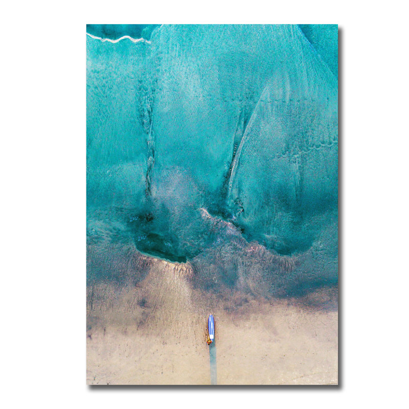 Invoquant le surf - photographie sans cadre, H 60 po x l 40po x P 1,5 po, Aluminium