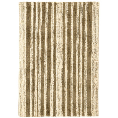 Calder Stripe Kelp Handwoven Jute Rug