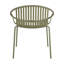 Ensemble de salle à manger 7 pièces d'extérieur moderne en métal et polypropylène avec chaise empilable