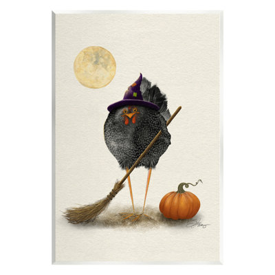 Halloween, oiseau noir, sorcière par Shanda Louis, impression