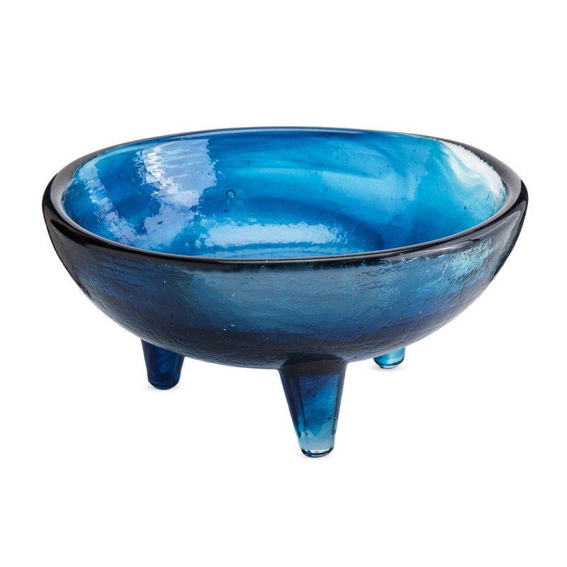 Bol décoratif en verre recyclé molcajete