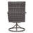 2PCS Outdoor Wicker Swivel Dining Chair  – Water Washed Cotton Chair .Sturdy Iron Frame For All-Weather Patio Use