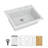 Durable Quartz Composite Kitchen Sink with Smooth Non-Porous Surface, Quiet Operation, and Easy Cleaning for Modern Kitchens.