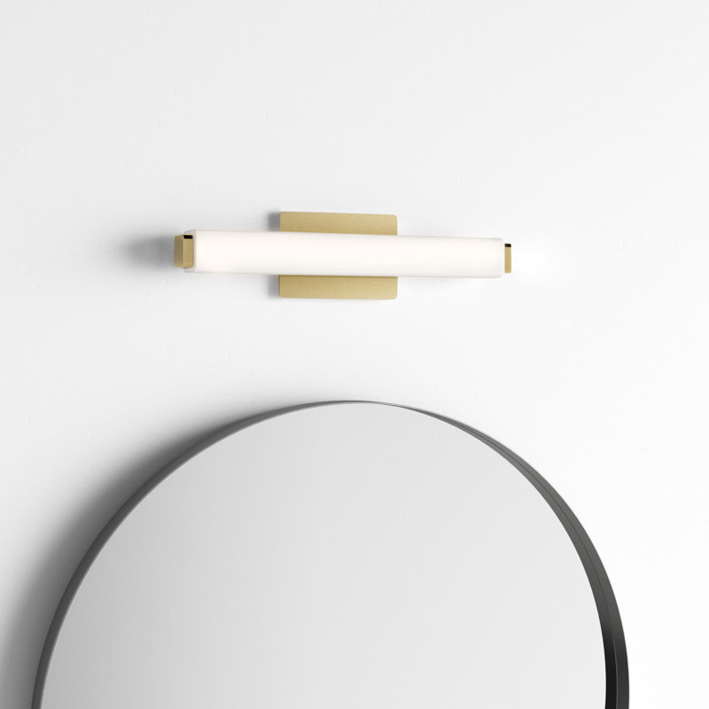 Erby LED Flush Mounted Sconce, Brushed Brass, 3500K