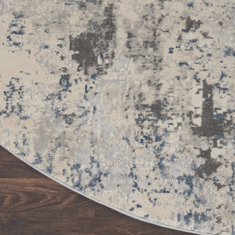 Mallery Abstract Indoor Rug, Round 7'10"