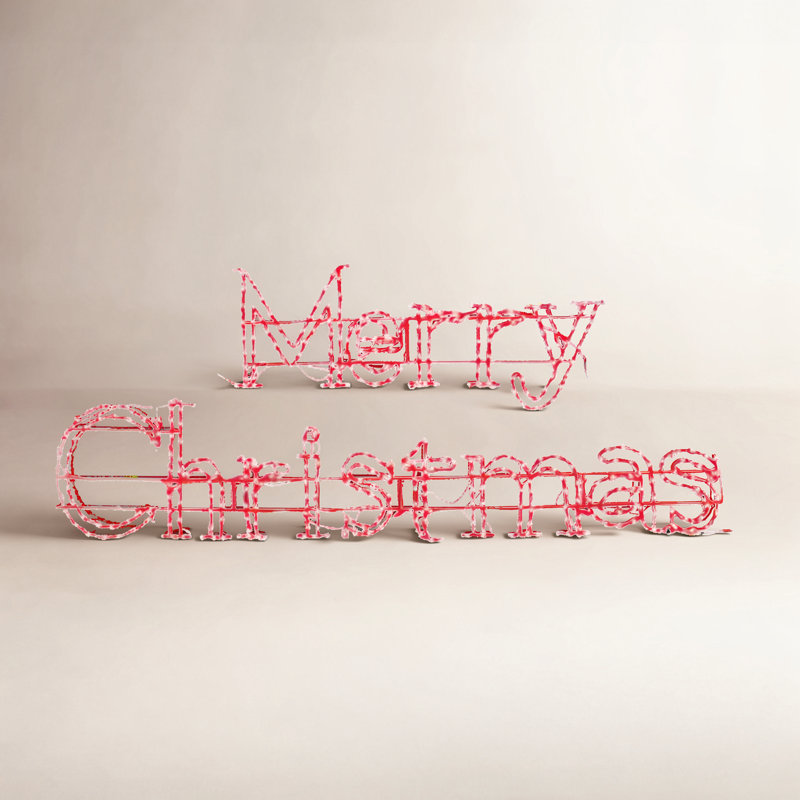 Panneau lumineux Merry Christmas