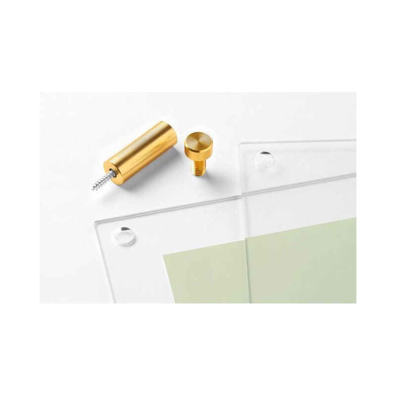 Clear UV-Grade Acrylic Modern Floating Picture Frame - Gold, Gold, 8" W x 10" - 9" W x 12" H