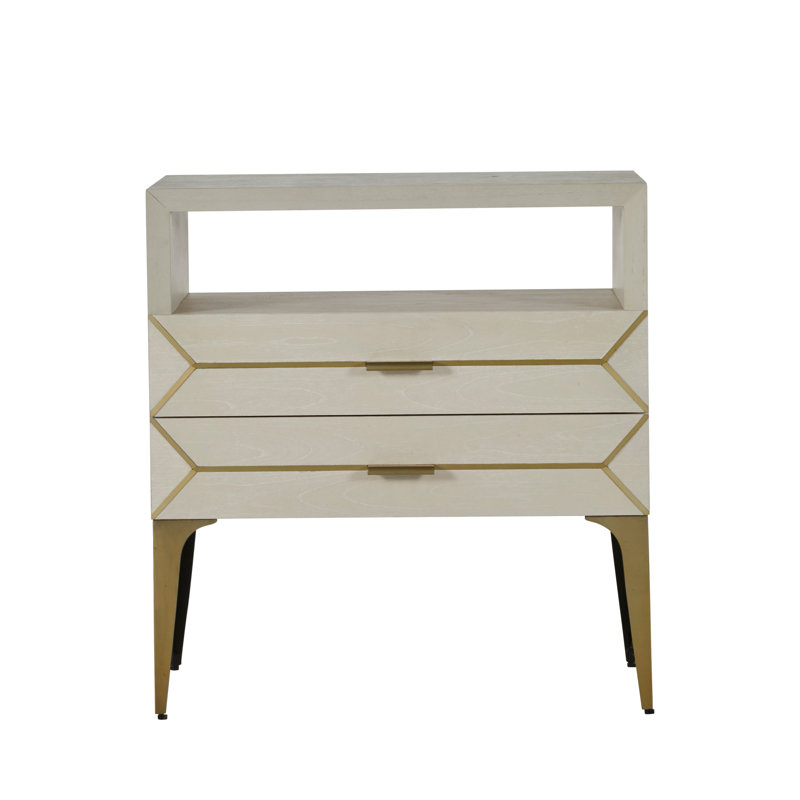 Whitley 2 Drawer Nightstand