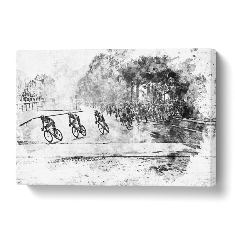 Tour De France Cycling - Wrapped Canvas, 50.8 cm H x 76.2 cm W