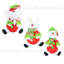 7cm PVC No Holiday Shaped Ornament