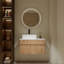 Meuble-lavabo mural 32 po avec lavabo en céramique et portes à fermeture en douceur-2114611741