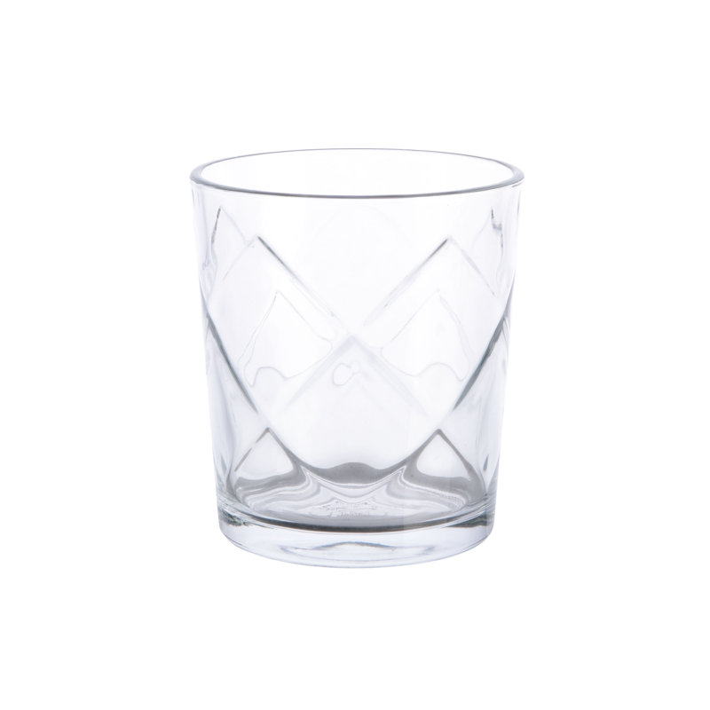 Gibson Home Rockaway Dinnerware Set, Lattice Glassware, Service For 4 (16Pcs)