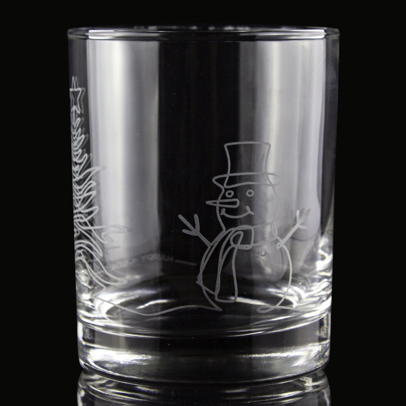 Abstrait bonhomme de neige double (ensemble de 4)