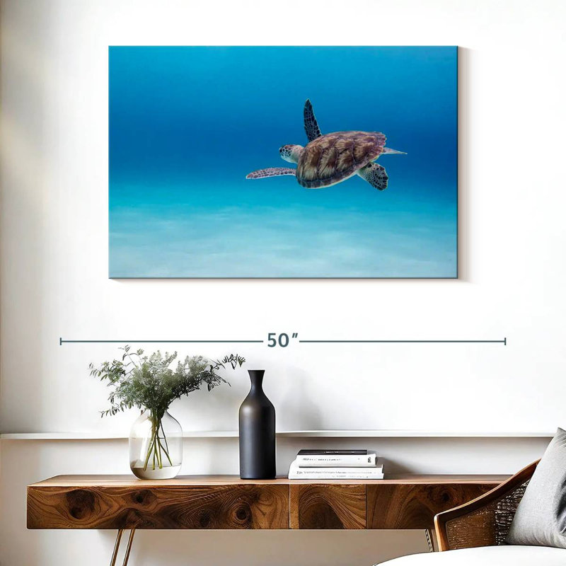 Tortue de mer Crowle, H 26 po x l 39 po