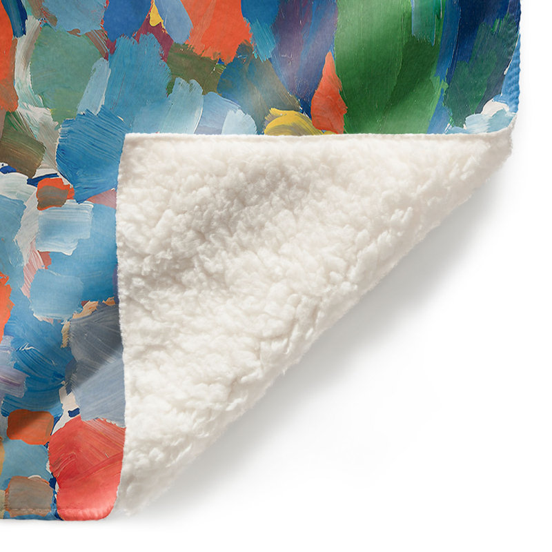 Couverture sherpa doux à résonance d’automne, l 68 po x L 80 po