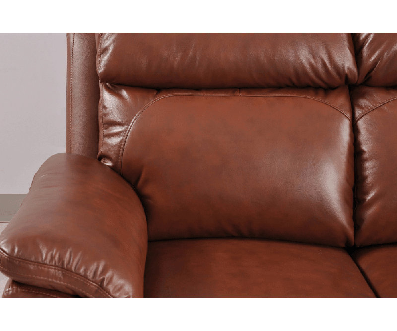 Cesiro Genuine Leather Electric Power Recliner Armchair, Tan