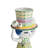 With Hat Vase H 9.6" Green