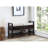 Vannes Espresso Storage Shoe Bench