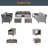Asharee 8 - Person Patio Conversation Set with Cushions-1122765313