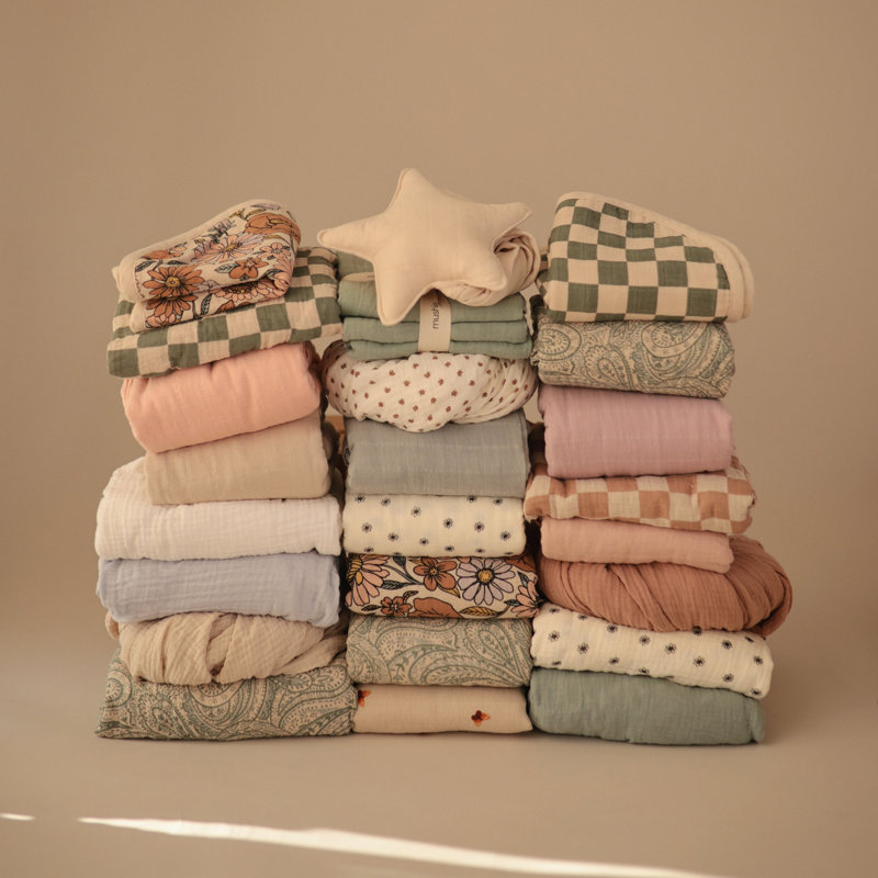 Changing Pad Cover, Olive Check