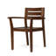 Fauteuils en bois brun foncé 2 pour la cour, le jardin, le bord de la piscine 2 chaises pour les espaces extérieurs au bord de la piscine, le jardin-1452803425