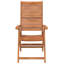 Solid Wood Garden Chair With Cushion Folding Chair Set