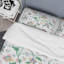Green Leaf and Roses - Ensemble de housse de couette floral - Polyester en microfibre-1858454653