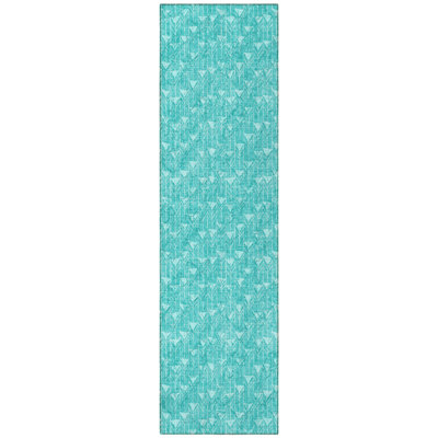 Tapis de couloir extérieur 8 po Turquoise