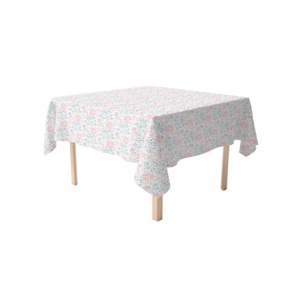 Square Tablecloth, 100% Cotton, 60X60", Fireworks Doodle