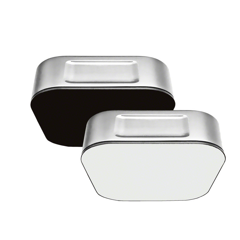 Pièce de générateur de vapeur en verre, Chrome poli/blanc