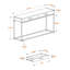 Table d'appoint 2 tiroirs Kallie