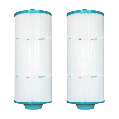 Hurricane 2 Pack Spa Filter Cartridge for Pleatco PAS35P & Unicel 5CH-35, White