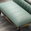 Banc rembourré en cuir véritable European Light Luxury-100813804-100813805