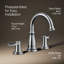 Bellera Widespread Bathroom Sink Faucet, Three-Hole Bathroom Faucet with Clicker Drain, 1.2 GPM-2072247969
